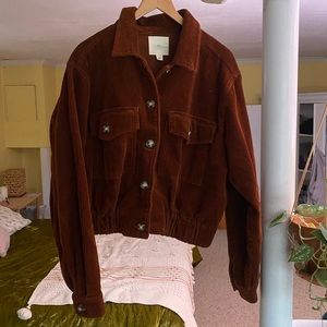 Cropped Corduroy Jacket